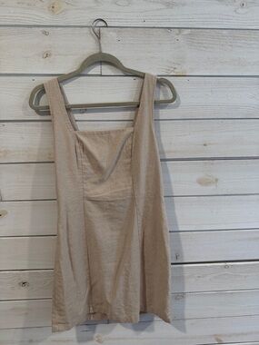 Old Navy Beige Smocked-Waist Dress
